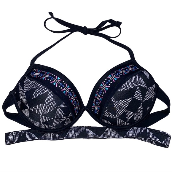 SO Push Up Underwire Swimsuit Bikini Top Juniors L - Picture 2 of 6